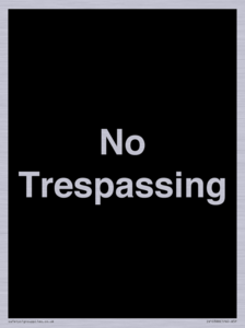 No Trespassing